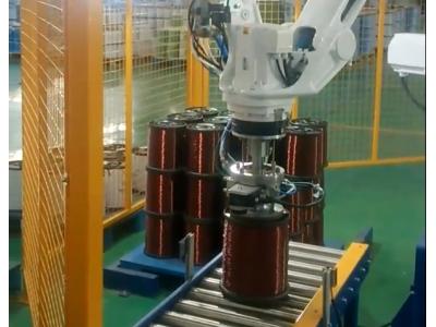 漆包線行業(yè)：華洋銅業(yè)視覺(jué)引導(dǎo)機(jī)器人案例展示